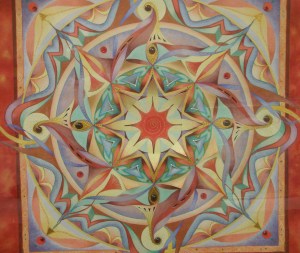 red - base chakra mandala